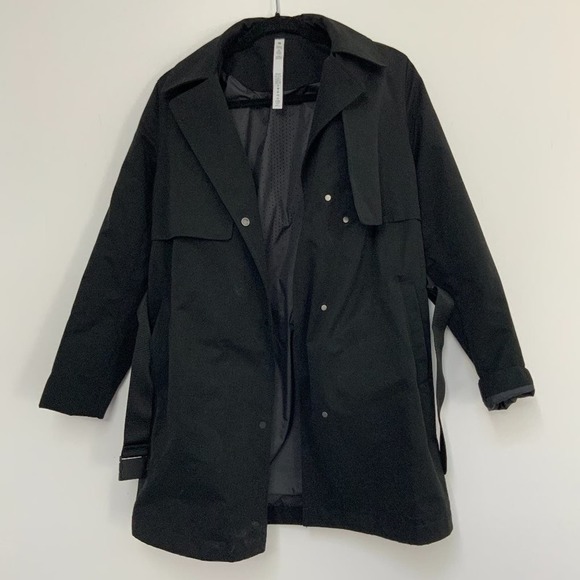 NWT lululemon Always There Trench Coat Black - Picture 2 of 9